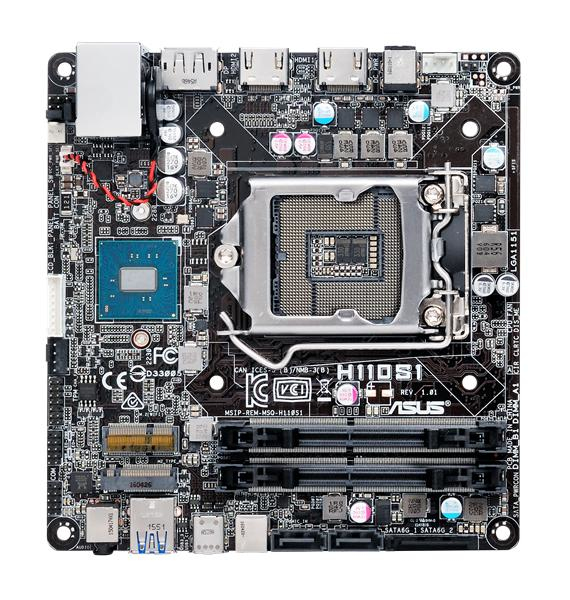 ASUS H110S1/C/SI Motherboard Intel® H110 Mini-STX