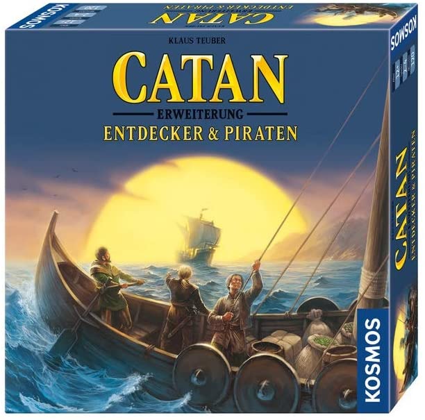 KOSMOS Catan Explorer Pirates Expansion to Catan The Game, Strategy Game