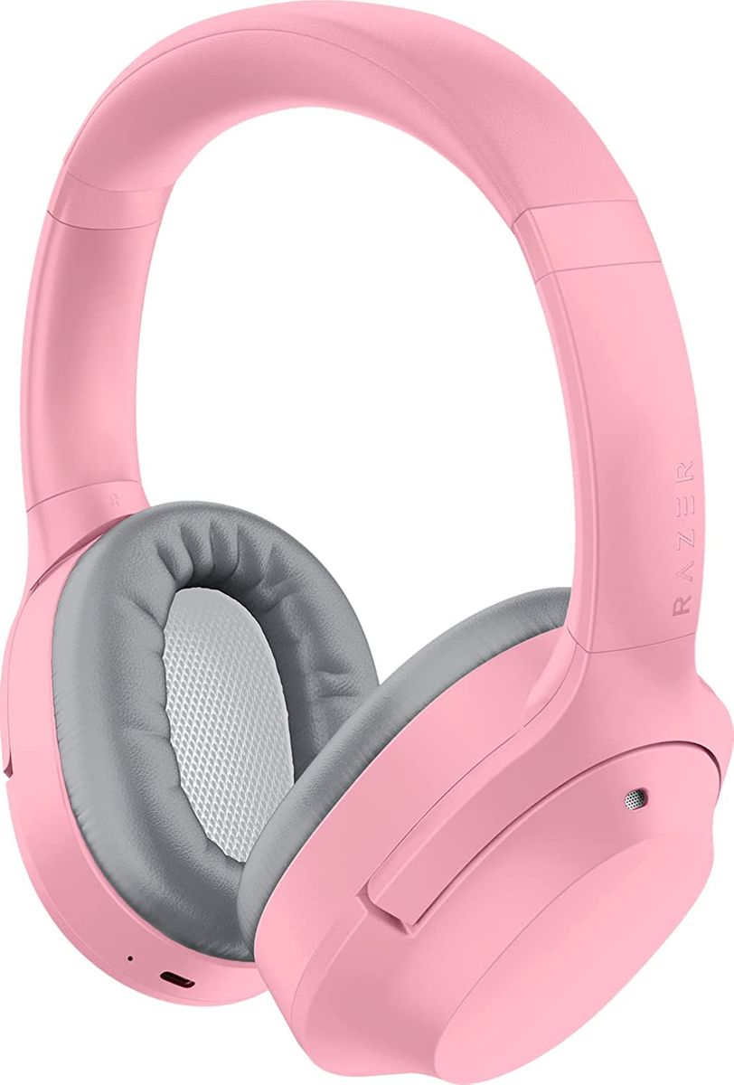 Razer Opus X (Quartz) - Low Latency Wireless Headphones with ANC Technology (Wireless Headset, Bluetooth 5.0, Up to 40 Hours Battery, Microphone, Ambient Mode) Pink, Pink Opus X - Quartz