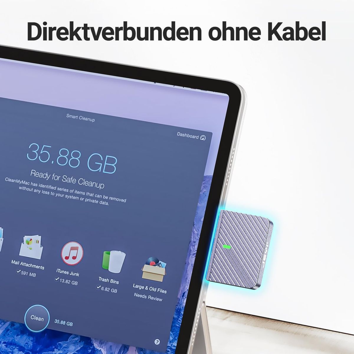 JEYI Nur 2230 nvme ssd m.2 gehäuse, direkt angeschlossenes kabelloses USB C 10 Gbit/s M.2 NVMe SSD-Gehäuseadapter, max. 2230 ssd 2tb – i9 Zebra 2230C