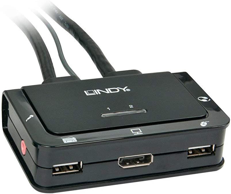 Lindy 42343 Keyboard/Video/Mouse (KVM) Switch Black