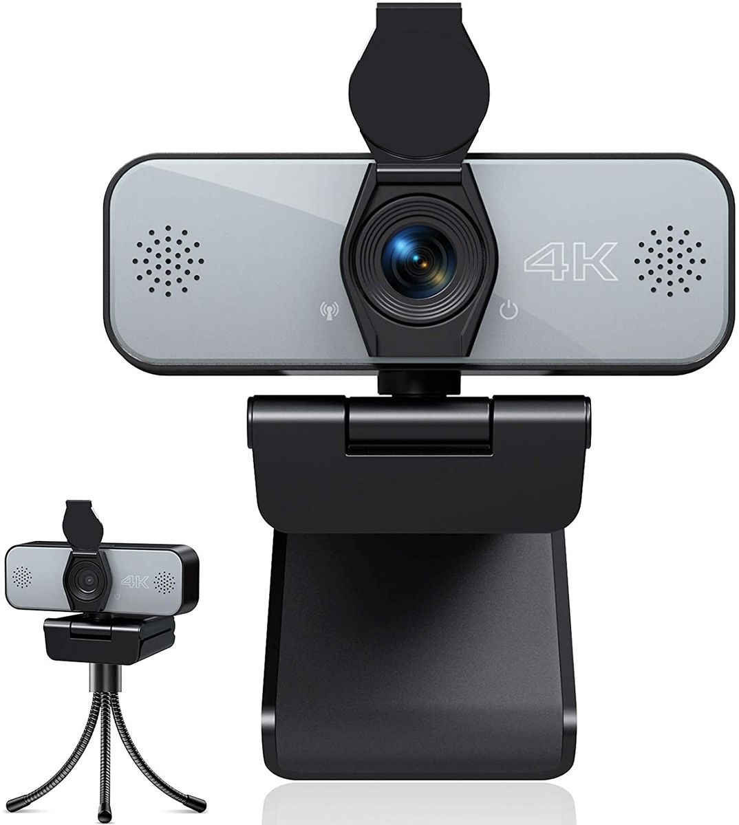 EastPoint UHD 4K Webcam with Tripod, Microphone, Streaming Camera with Cover, Plug and Play