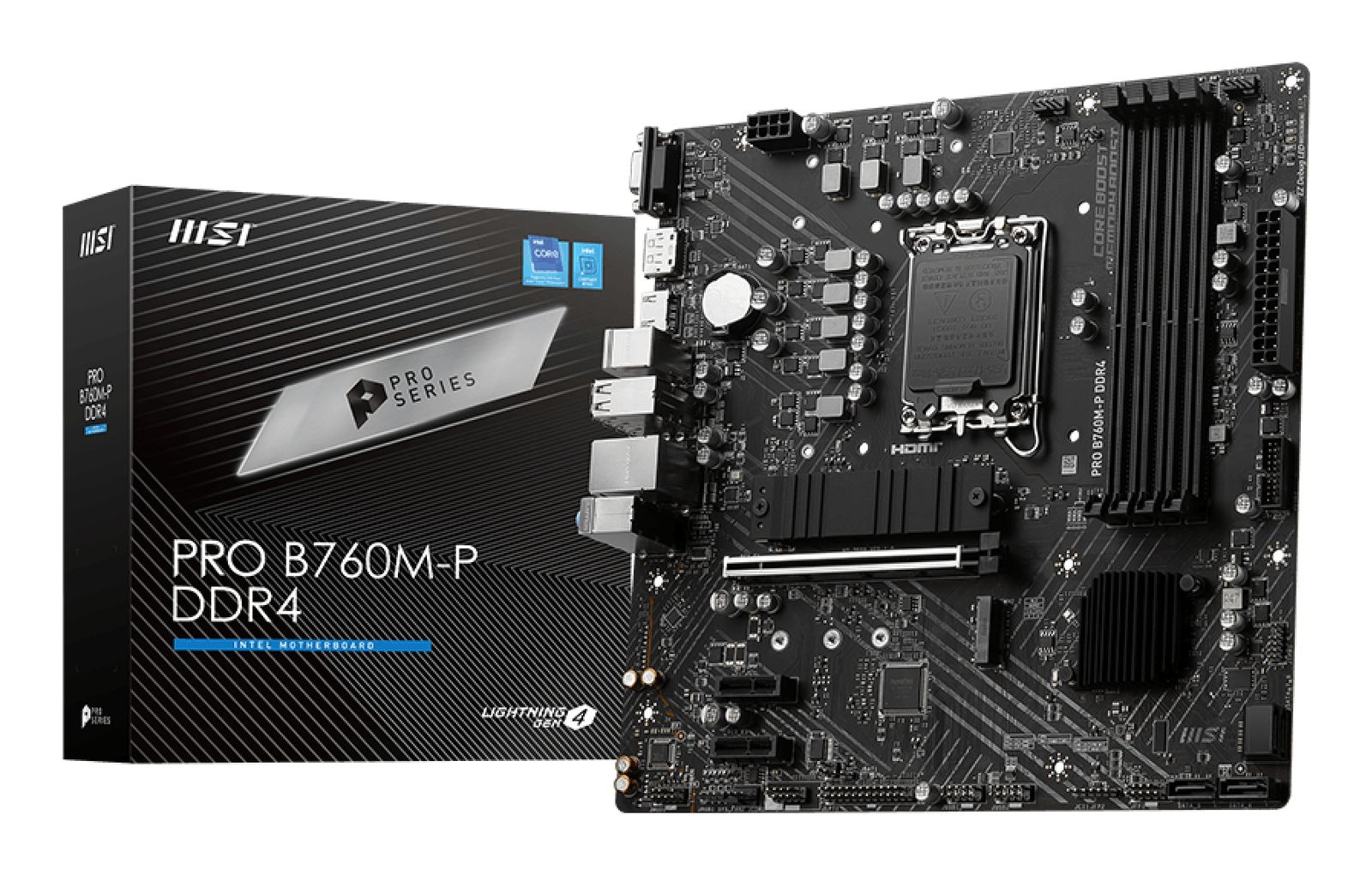MSI PRO B760M-P DDR4 Motherboard Intel B760 LGA 1700 micro ATX