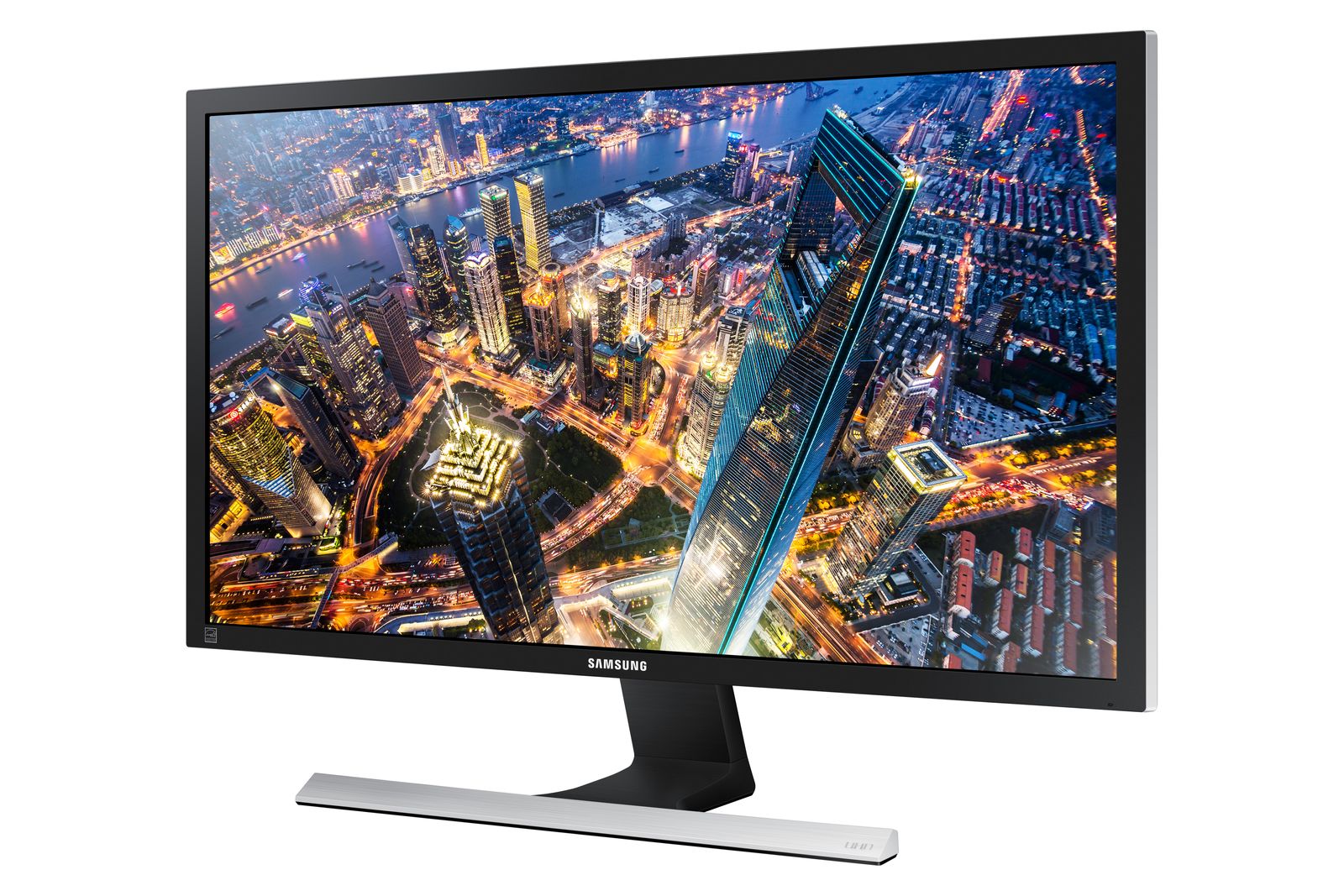 Samsung U28E590D Computerbildschirm 71,1 cm (28") 3840 x 2160 Pixel 4K Ultra HD LED Schwarz, Metallisch