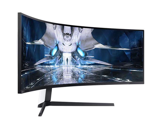 Samsung Odyssey Neo G9 Curved Gaming Monitor S49AG952NU 49" DWQHD Quantum Mini-LED AMD FreeSync Premium Pro G-Sync kompatibel Krümmung 1000R Bildwiederholrate 240 Hz/Weiß Samsung Odyssey Neo G9 Curved Gaming Monitor S49AG952NU 49" DWQHD Quantum Mini-LED AMD FreeSync Premium Pro G-Sync kompatibel Krümmung 1000R Bildwiederholrate 240 Hz/Weiß