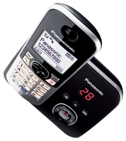 PANASONIC DECT-Schnurlostelefon 4,6 cm 1,8" Grafik-Display Anrufbeantworter