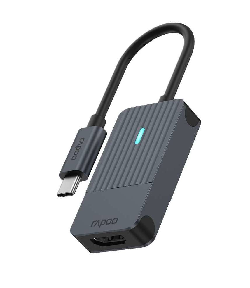 Rapoo UCA-1004 0,15 m USB Typ-C HDMI Schwarz