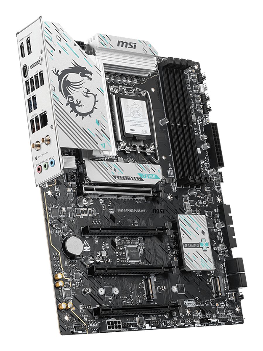 MSI B860 GAMING PLUS WIFI Mainboard, Intel B860, LGA 1851 (Socket V1), ATX, DDR5, Wi-Fi 7, Bluetooth 5.4