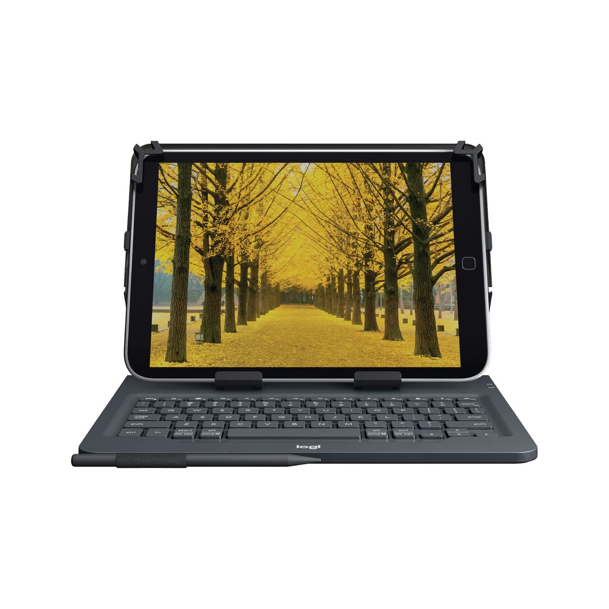 Logitech Universal Folio Tastatur für Mobilgeräte Schwarz Bluetooth UK-Layout