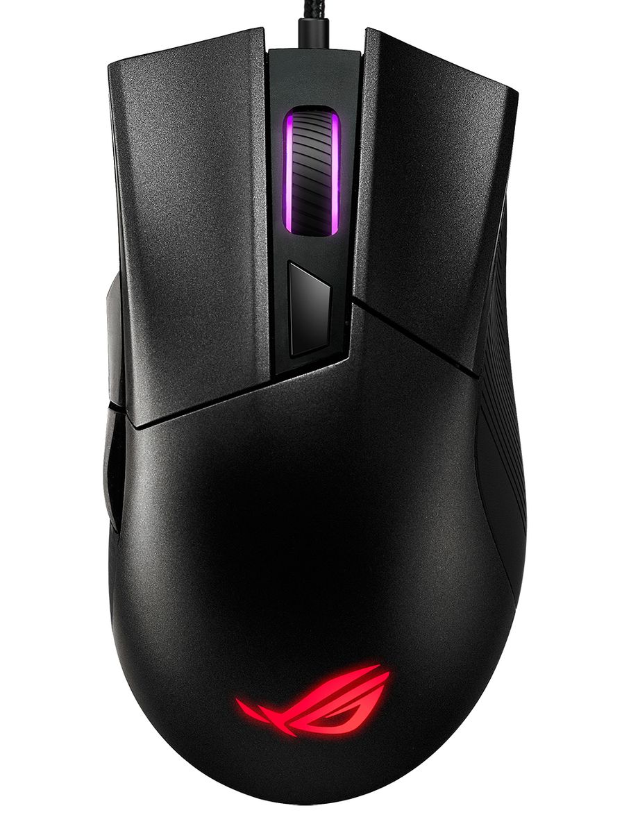 ASUS ROG Gladius II Core Ergonomische Optische 6.200 DPI Gaming Maus schwarz