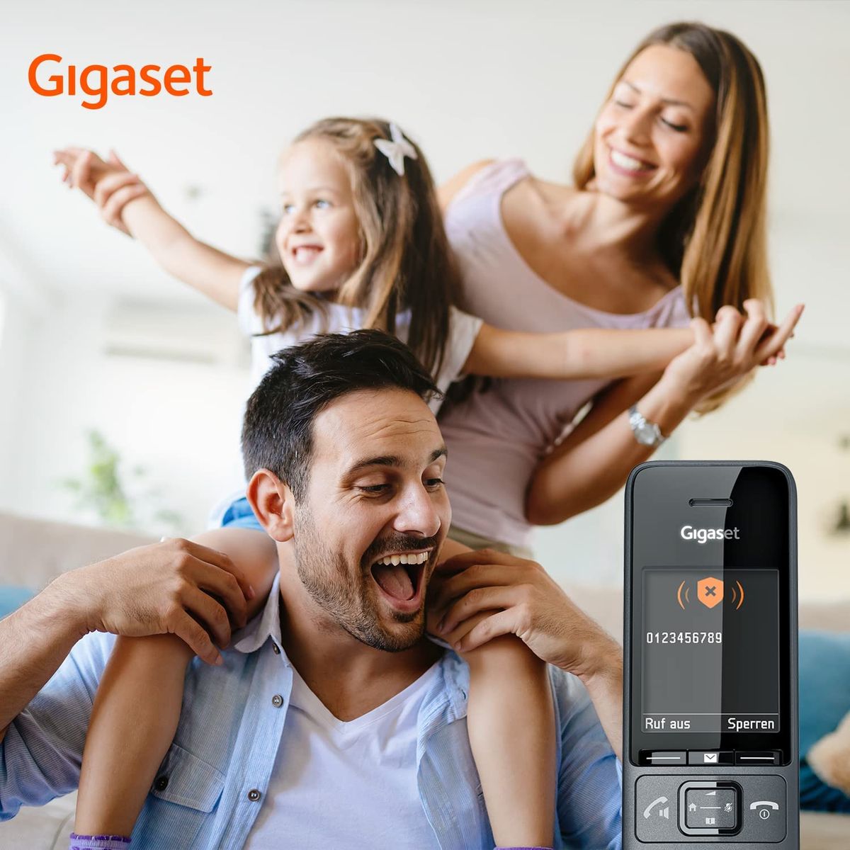 Gigaset Comfort 520HX Duo 2 DECT-Mobilteile Ladeschale Elegantes Schnurloses Telefon für Router & DECT-Basis -Fritzbox-kompatibel top Audioqualität Freisprechfunktion titan-schwarz Comfort 520HX DUO 2 Mobilteile Single