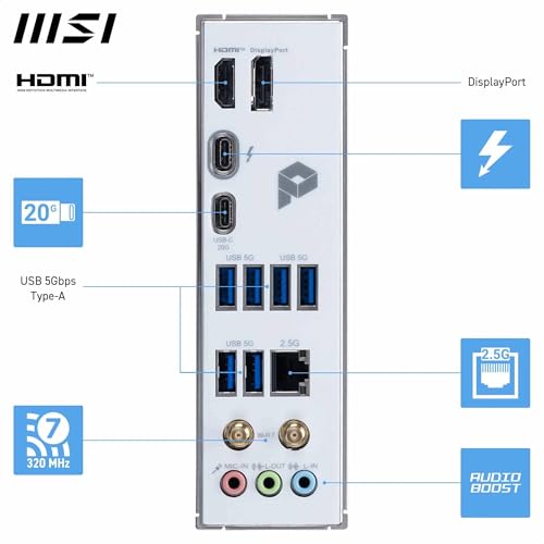 MSI PRO Z890-S WIFI PZ Mainboard Intel Z890 LGA 1851 (Socket V1) ATX DDR5 Wi‑Fi 7 Bluetooth 5.4 2.5GbE M.2 HDMI 2.1