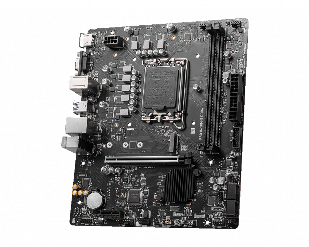 MSI PRO H610M-E DDR4 Motherboard Intel H610 LGA 1700 micro ATX