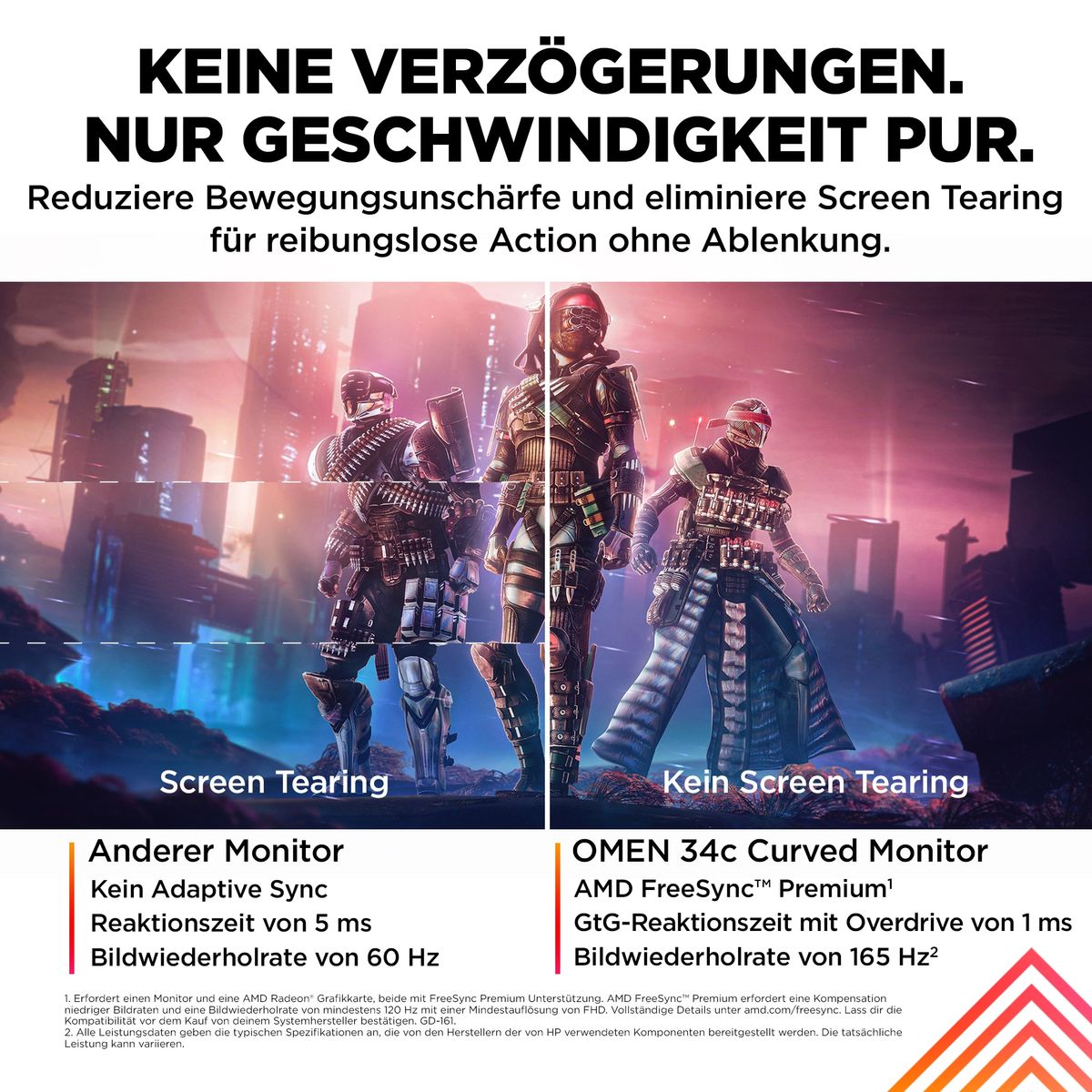 OMEN by HP 34 Zoll WQHD 165 Hz Curved Gaming-Monitor – OMEN 34c