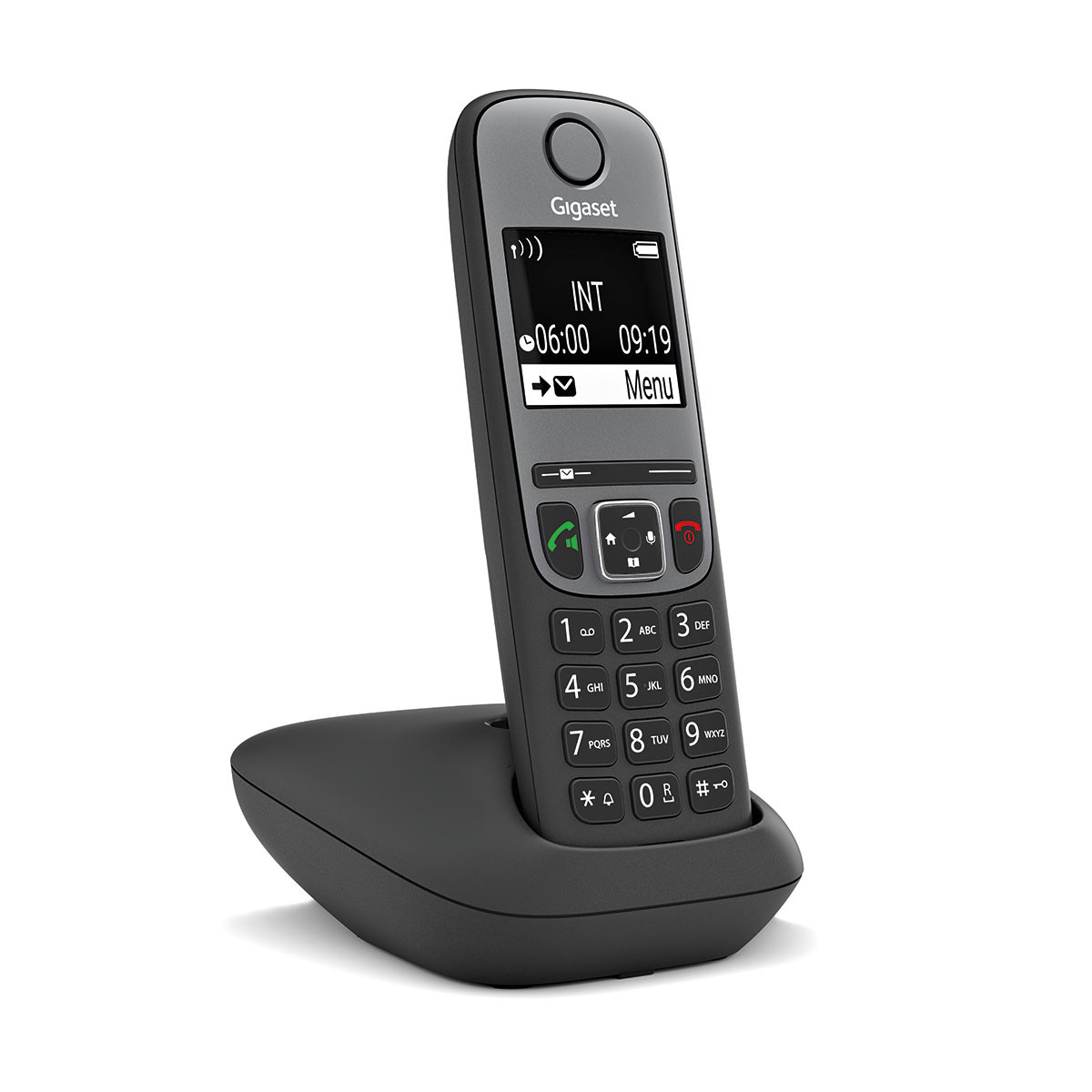 Gigaset AS690 Analoges/DECT-Telefon Anrufer-Identifikation Schwarz, Grau IT