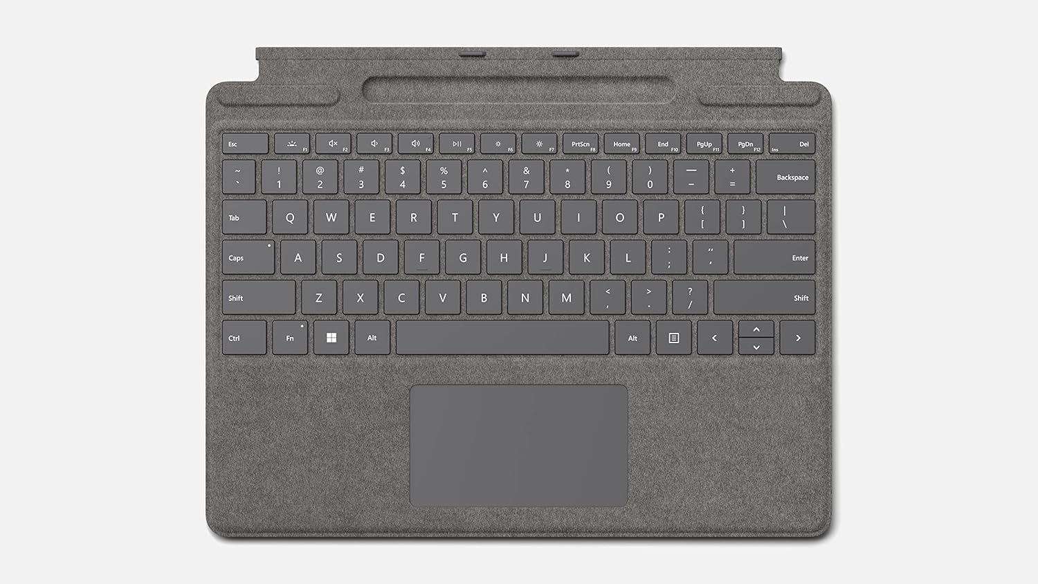 Microsoft Surface Pro 8/X Cover Alcantara + Pen - Platinum - (ITA Layout - QWERTY)