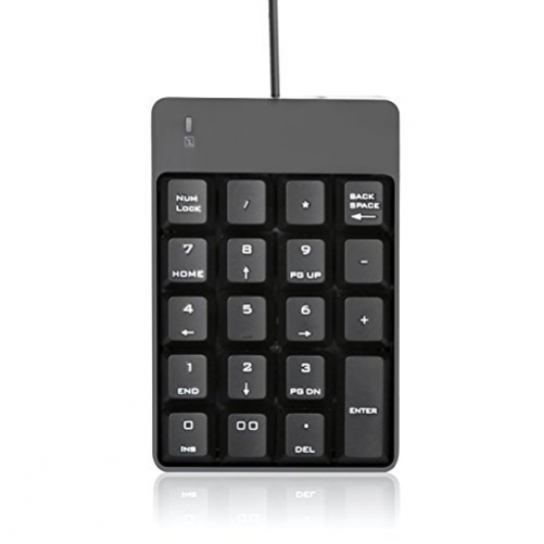 Jelly Comb Tragbare Schlanke Mini Nummernblock / Numeric Keypad, Dland Ergonomic USB 19 Tasten Numerische Ziffernblock Anzahl Externer Tastatur-Pad für Windows Desktop PC Laptop
