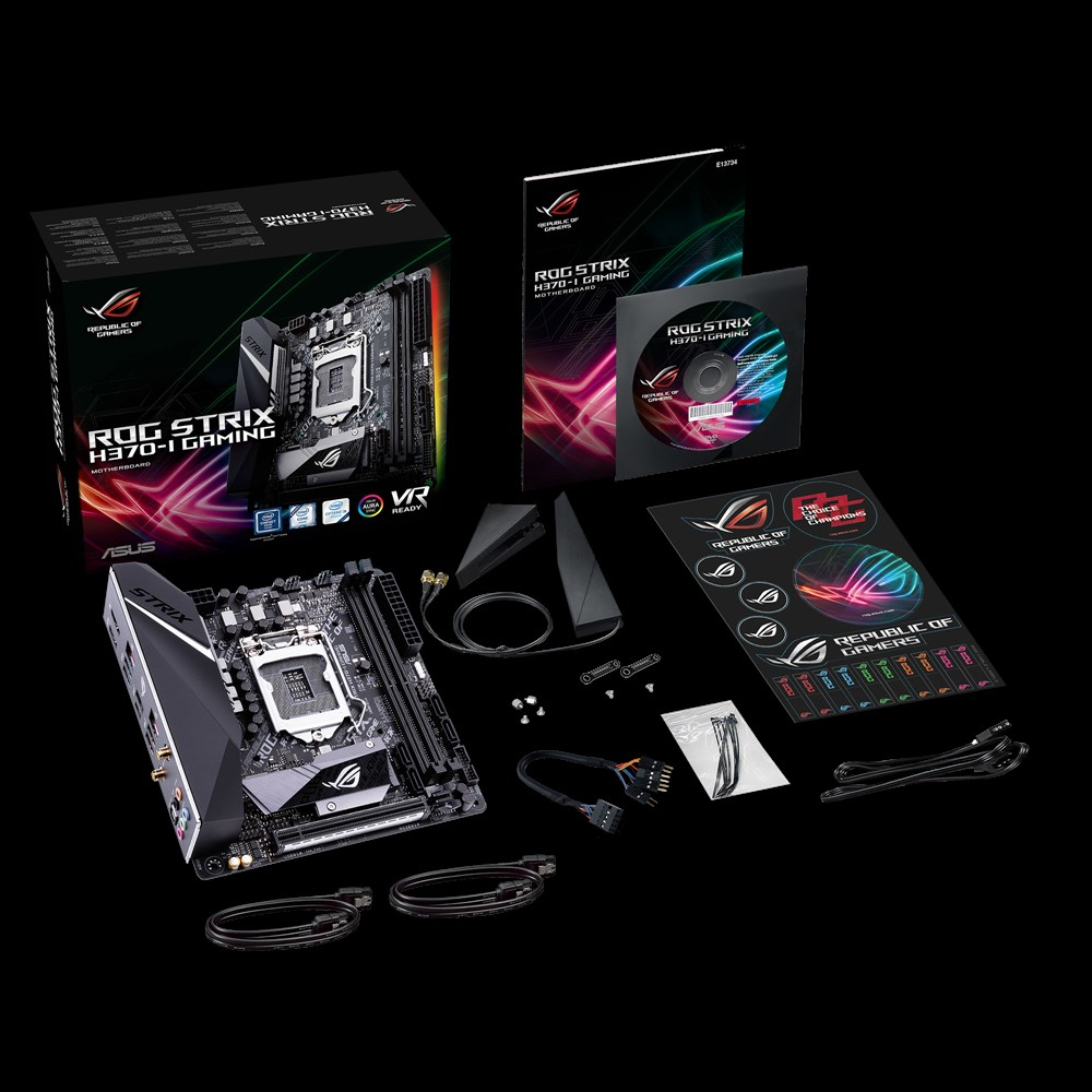 ASUS ROG Strix H370-I Gaming Intel® H370 LGA 1151 (Socket H4) mini ITX