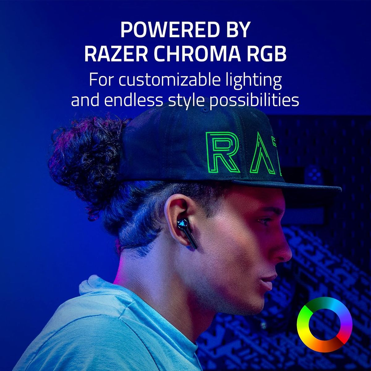 Razer Hammerhead Pro HyperSpeed Gaming Headset Dual Wireless Multi-Plattform ANC Chroma RGB Black