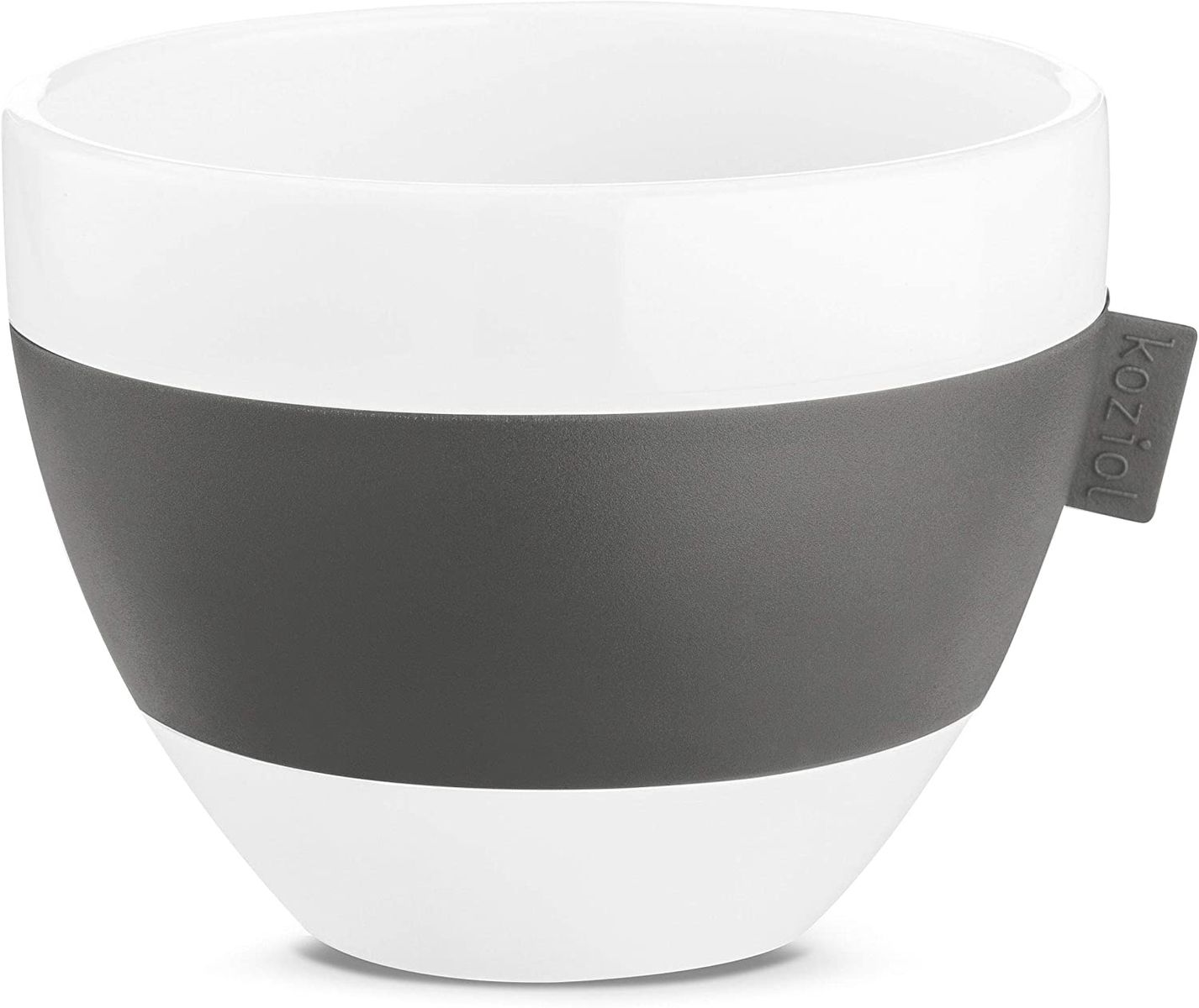 Koziol Thermoplastic Mug, 270 ml, Cotton White Deep Grey