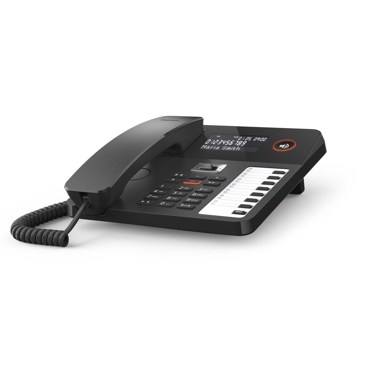 Gigaset DESK 800A Telefon Schwarz Anrufbeantworter Telefonbuch Tisch Wandmontage