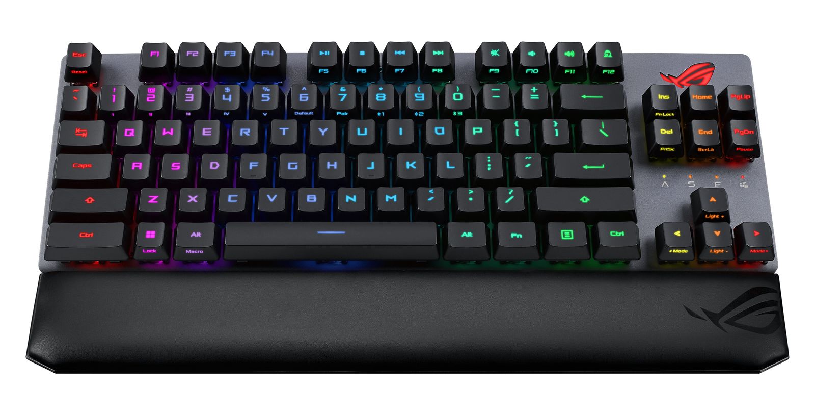 ASUS ROG Strix Scope RX TKL Wireless Deluxe Gaming Tastatur TKL 80% Kabellos 2,4 GHz + Bluetooth 5.2 + RF USB RGB AZERTY FRA Layout Schwarz Akku