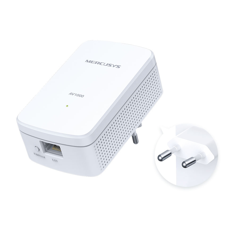 Mercusys MP500 KIT AV1000 Gigabit PowerLine WLAN Netzwerkadapter 1000 Mbit/s LAN White v1.0