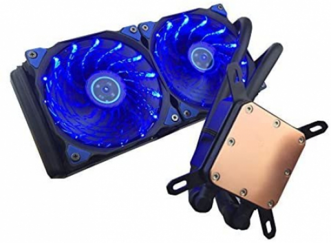 upHere Liquid 240 CPU-Wasserkühler mit zwei 240 x 120 mm Lüftern