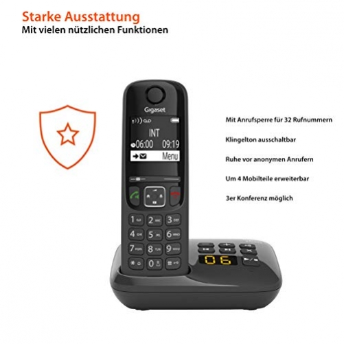 Gigaset AS690A Analoges/DECT-Telefon Anrufer-Identifikation