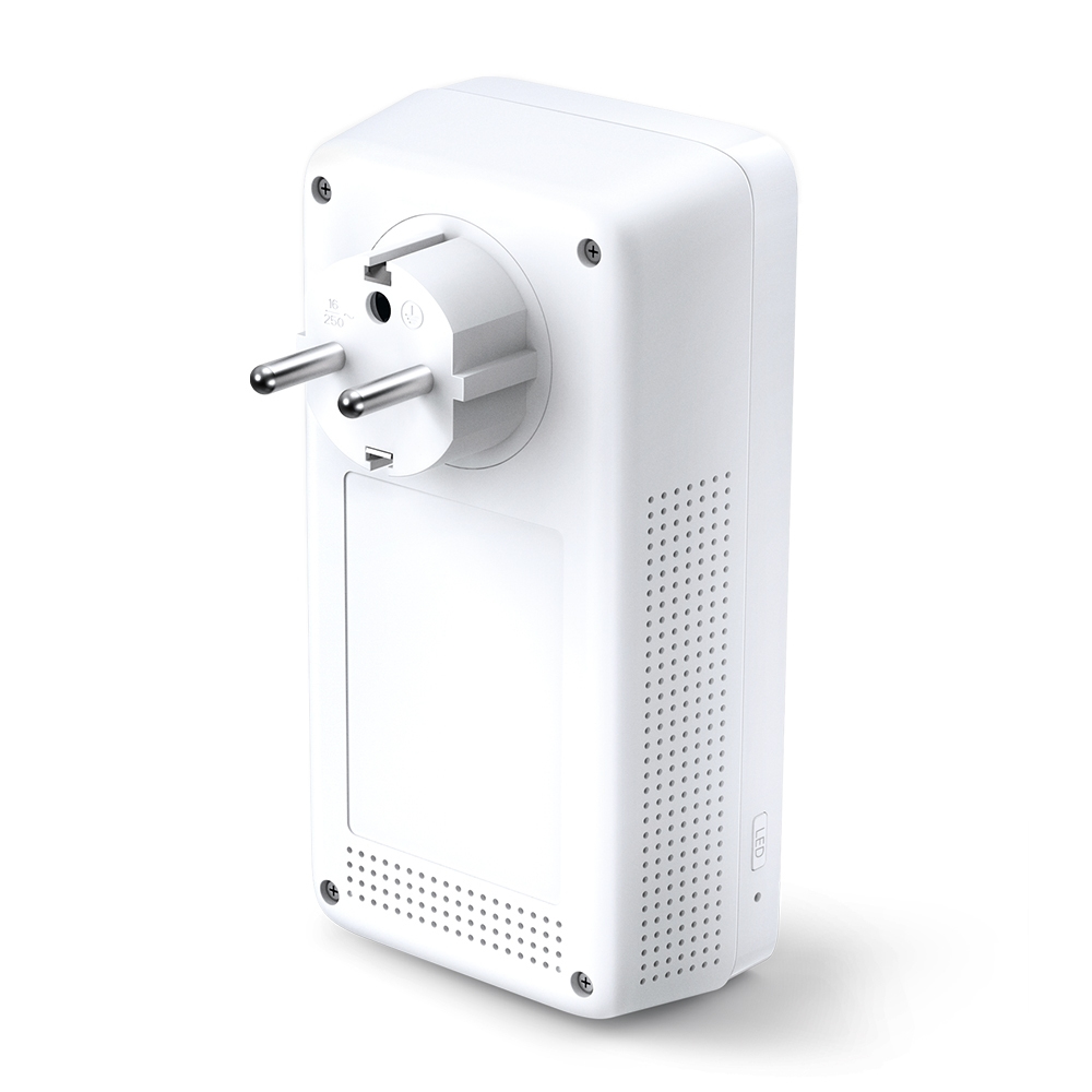 TP-Link WLAN Powerline Adapter TL-WPA8631P(Dualband WLAN 1200Mbit/s, AV1300 Powerline, Steckdose, Wifi Clone, MU-MIMO, 3 Gigabit Ports, Plug&Play, ideal für HD-Streaming, App Kontrolle)weiß