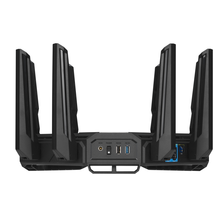 ASUS ROG Rapture GT-BE98 WLAN-Router Wi‑Fi 7 (802.11be) Quad-Band 10 Gbit Ethernet 6x LAN USB 3.2 Schwarz