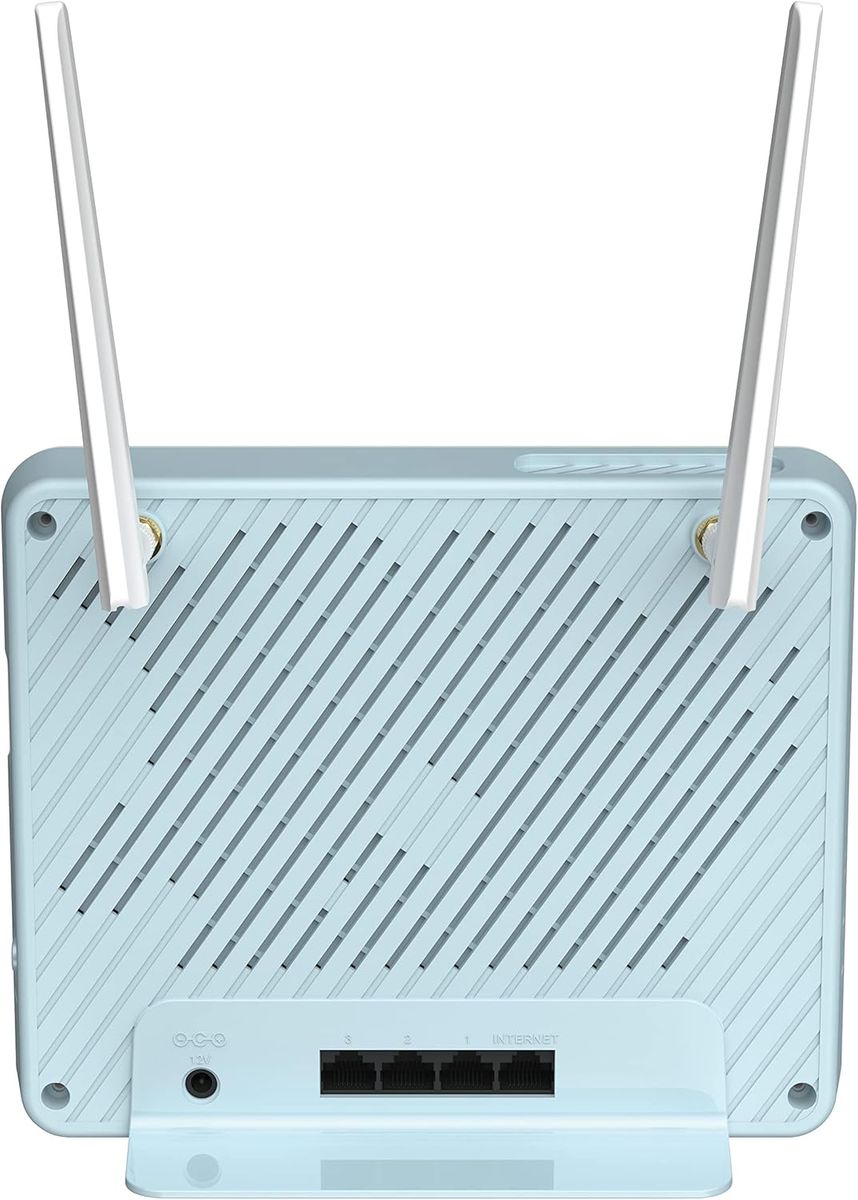 D-Link G415/E EAGLE PRO AI AX1500 Mobilfunk-Router, 4G LTE Cat4 bis 150 Mbit/s, Dualband Wi‑Fi 6, 3x Gigabit LAN, Mesh, SIM Steckplatz, EU