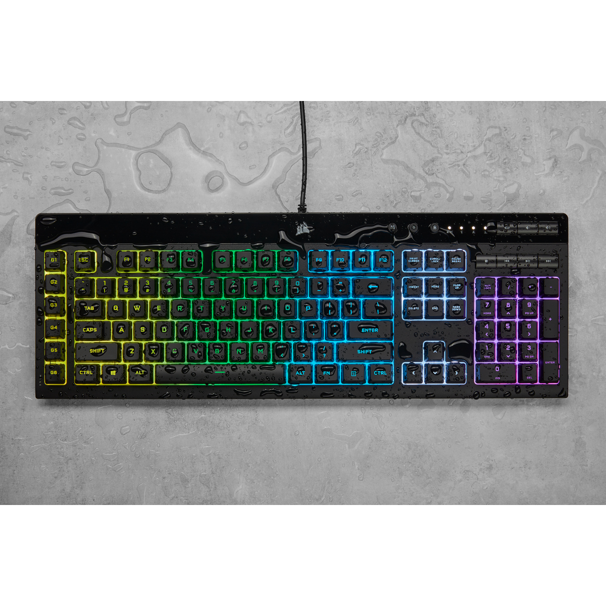 Corsair K55 RGB PRO Tastatur Gaming USB Schwarz - (DEU Layout - QWERTZ)