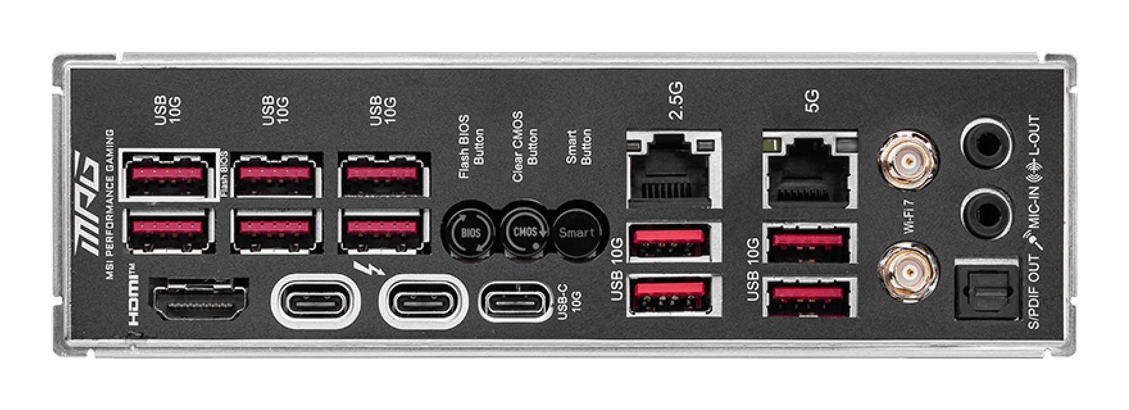 MSI MPG Z890 CARBON WIFI Mainboard ATX, LGA 1851 (Socket V1), DDR5, Wi‑Fi 7, Bluetooth 5.4, 2.5G+5G LAN, HDMI 2.1, 7.1 Audio, 5x M.2, RAID