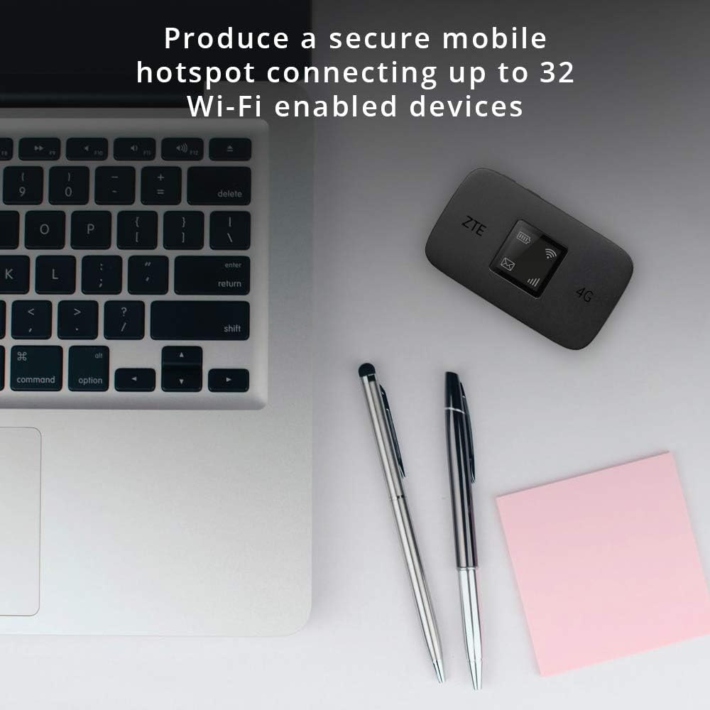 ZTE MF971RS Mobiler LTE Cat6 WLAN-Hotspot, Dualband 802.11ac, bis zu 300 Mbit/s, 2000 mAh Akku 7 Std., tragbar, entsperrt