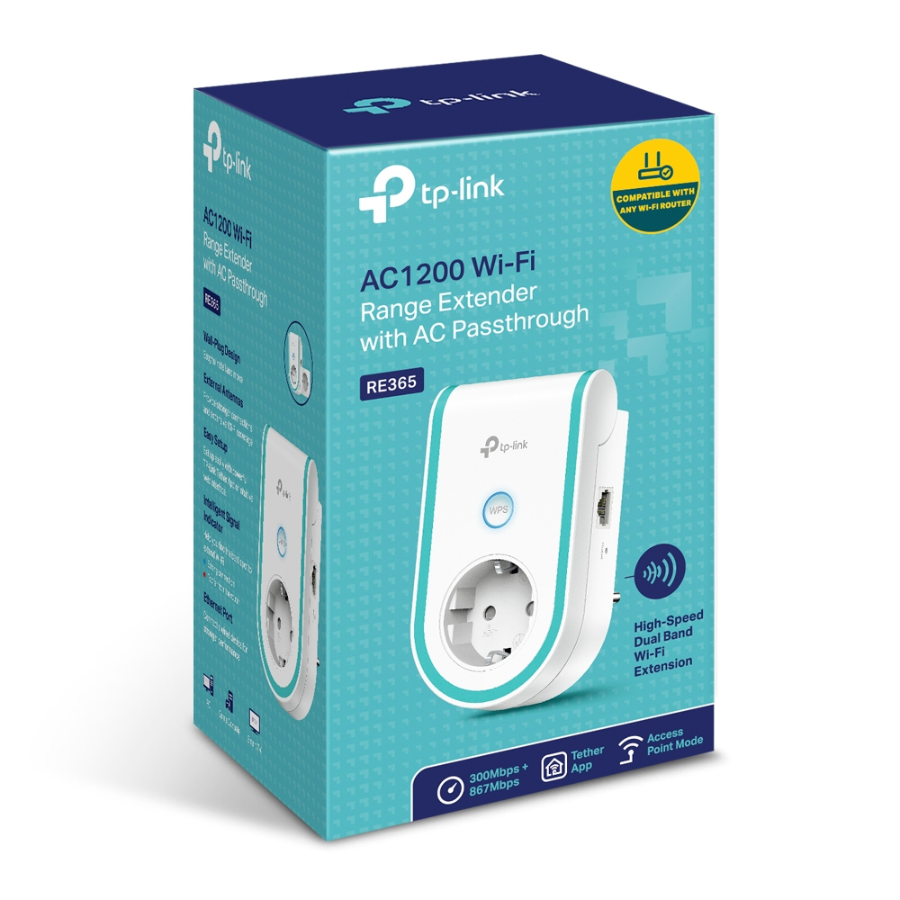 TP-Link RE365 Netzwerk-Repeater 10 100 Mbit/s