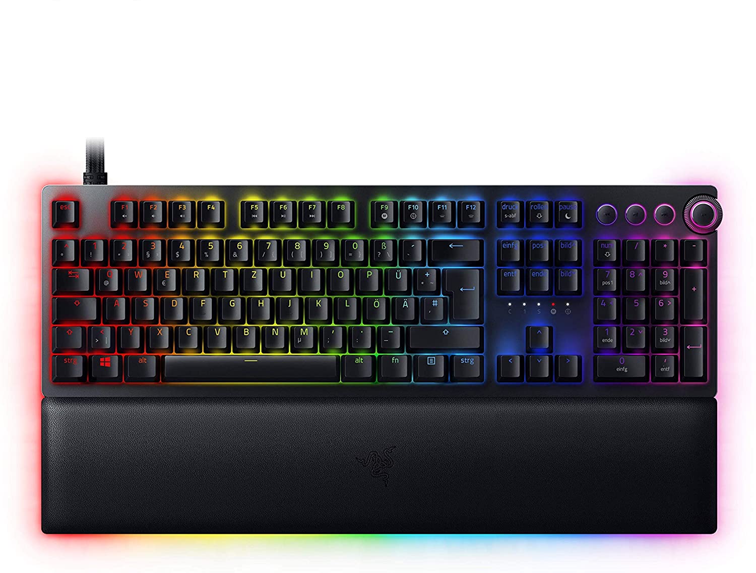 Razer Huntsman V2 Analog Gaming Keyboard Optical Switches RGB USB-C DE-Layout