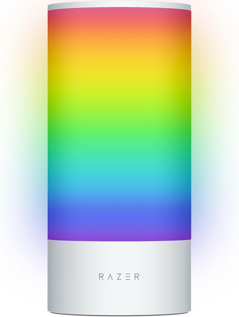 Razer Aether Smart-Leuchte Pro - LED-Leuchte mit Mehrzonen-Beleuchtun (Mehrzonen-Beleuchtung, Touch-Steuerung, Powered by Chroma RGB, Kompatibel zu Matter, Unterstützt Smart Home App) Aether Smart Lamp Pro