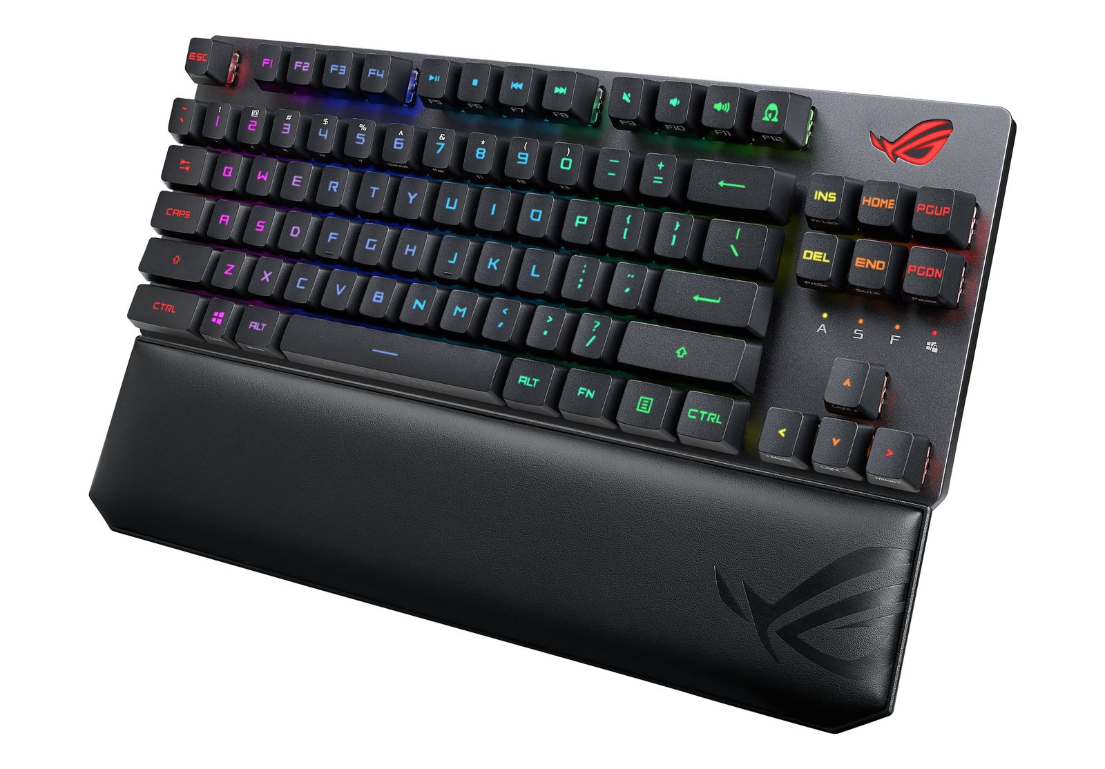 ASUS ROG Strix Scope RX TKL Wireless Deluxe Gaming Tastatur TKL 80% Kabellos 2,4 GHz + Bluetooth 5.2 + RF USB RGB AZERTY FRA Layout Schwarz Akku