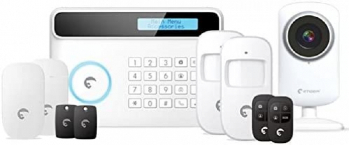 eTIGER 21197552 Combo Vid secual drahtlos Sicherheitssystem mit Sender GSM/PSTN inkl. HD-Kamera für iOS/Android