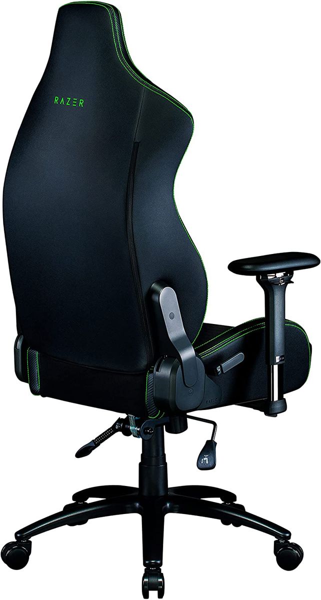 Razer Iskur Ergonomic Gaming & Office Chair PVC < 136kg Lumbar Support Headrest Black/Green