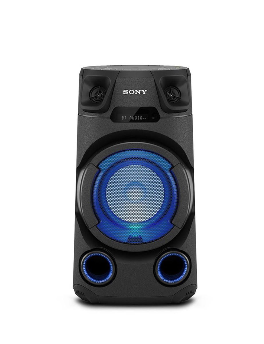 Sony MHC-V13 Leistungsstarkes Audiosystem (150 Watt Ausgangsleistung, Mega Bass, Bluetooth und NFC) Schwarz