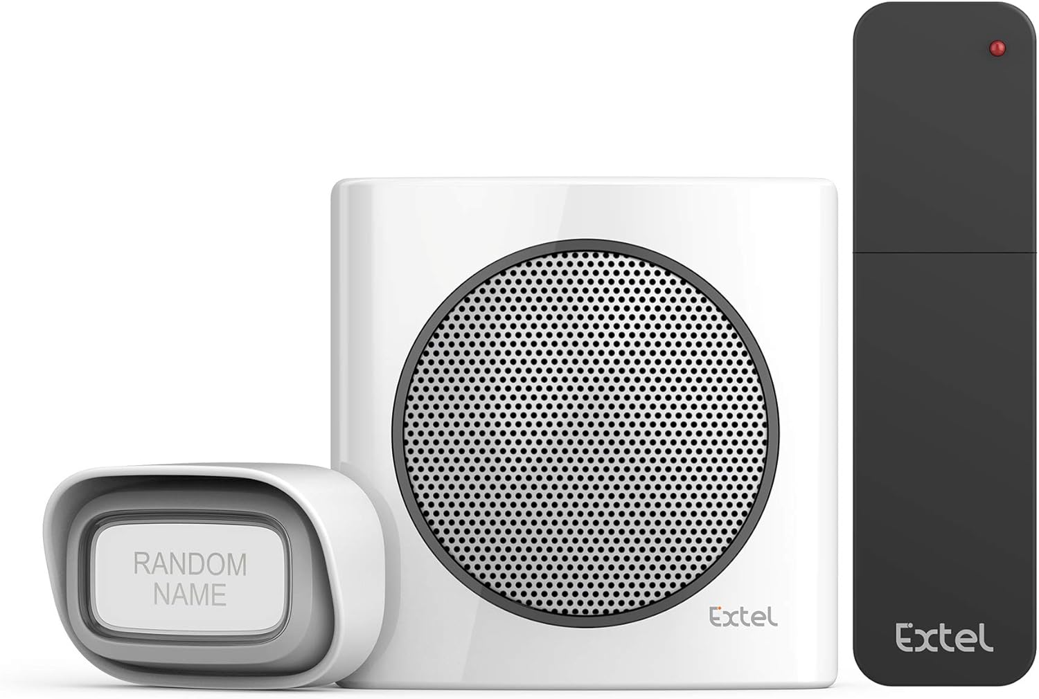 EXTEL diBi More, Universal Funk Klingelerweiterung, bis zu 200 m Reichweite, erweiterbar, Info bei schwachem Akku, lautloser Modus, individualisierbarer Klingelton, 6 Klingeltöne EXTEL diBi More, Universal Funk Klingelerweiterung, bis zu 200 m Reichweite, erweiterbar, Info bei schwachem Akku, lautloser Modus, individualisierbarer Klingelton, 6 Klingeltöne