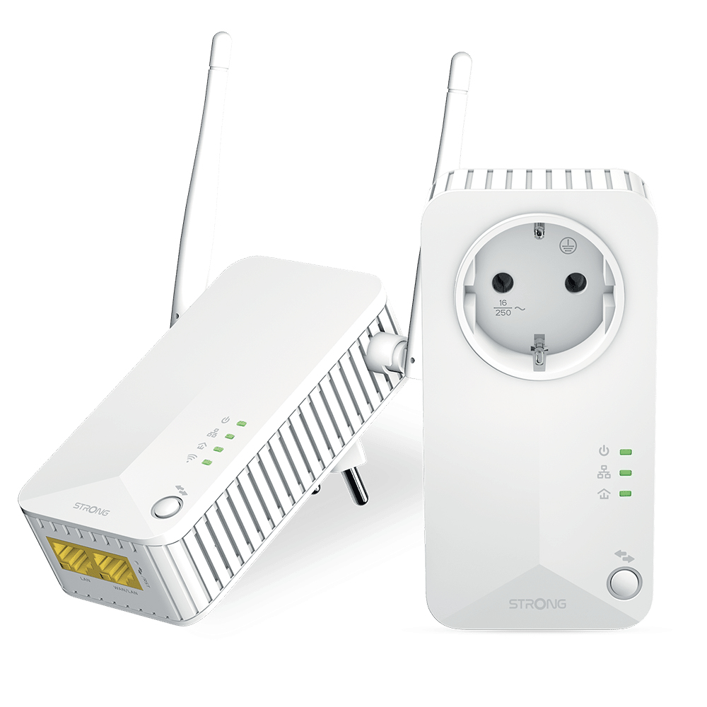 Strong Powerline Wi-Fi 600 Kit 600 Mbit/s Ethernet/LAN WLAN Weiß
