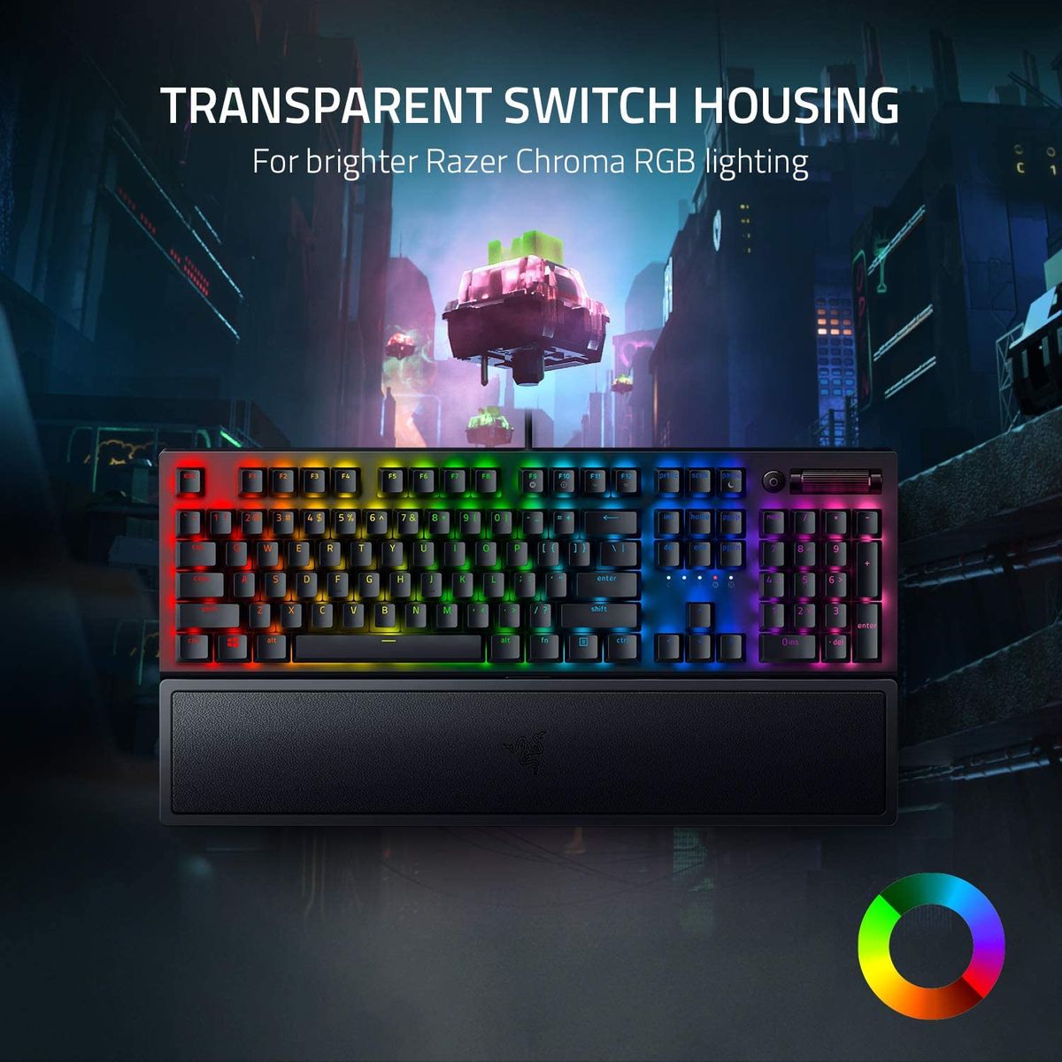 Razer BlackWidow V3 Gaming Keyboard Green Switches Chroma RGB IT-Layout