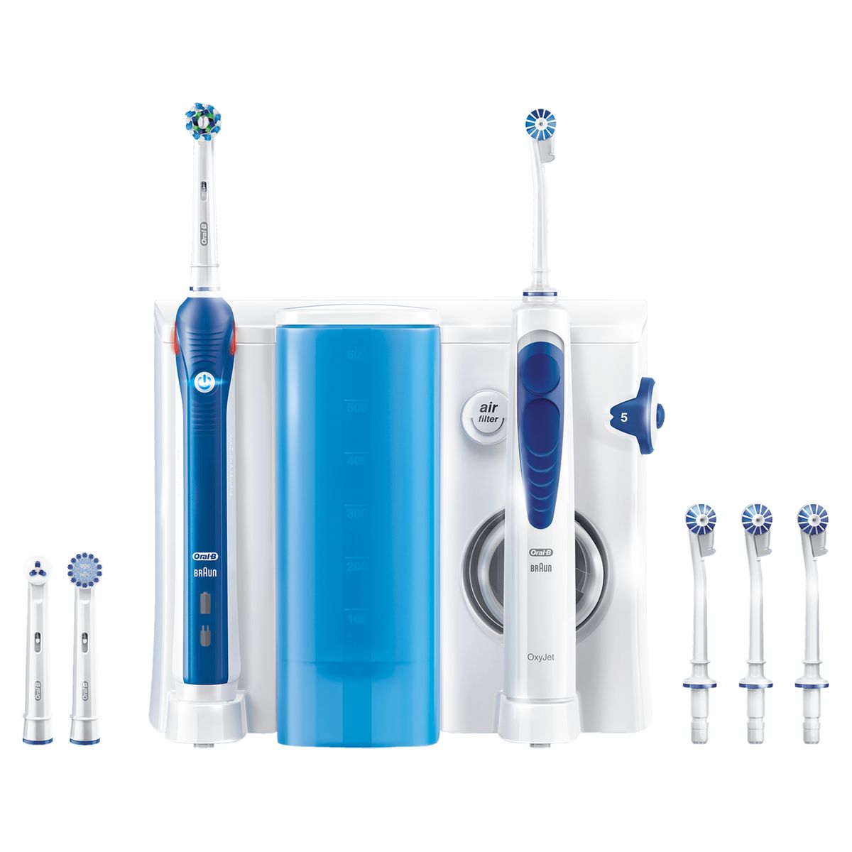 Oral-B Oral Care Center PRO 2000 Electric Toothbrush + Oxyjet Oral Irrigator for gentle cleaning on the gum line Oxyjet + Pro 2