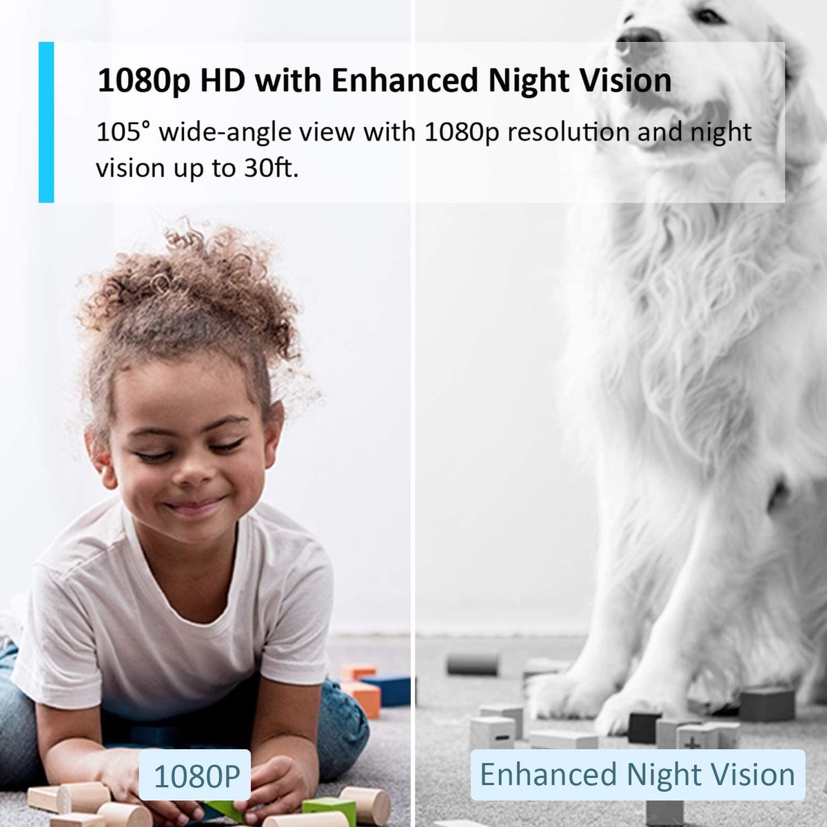 TP-Link Tapo C100 1080p Indoor Sicherheits WLAN Kamera für Alexa Google Home V1