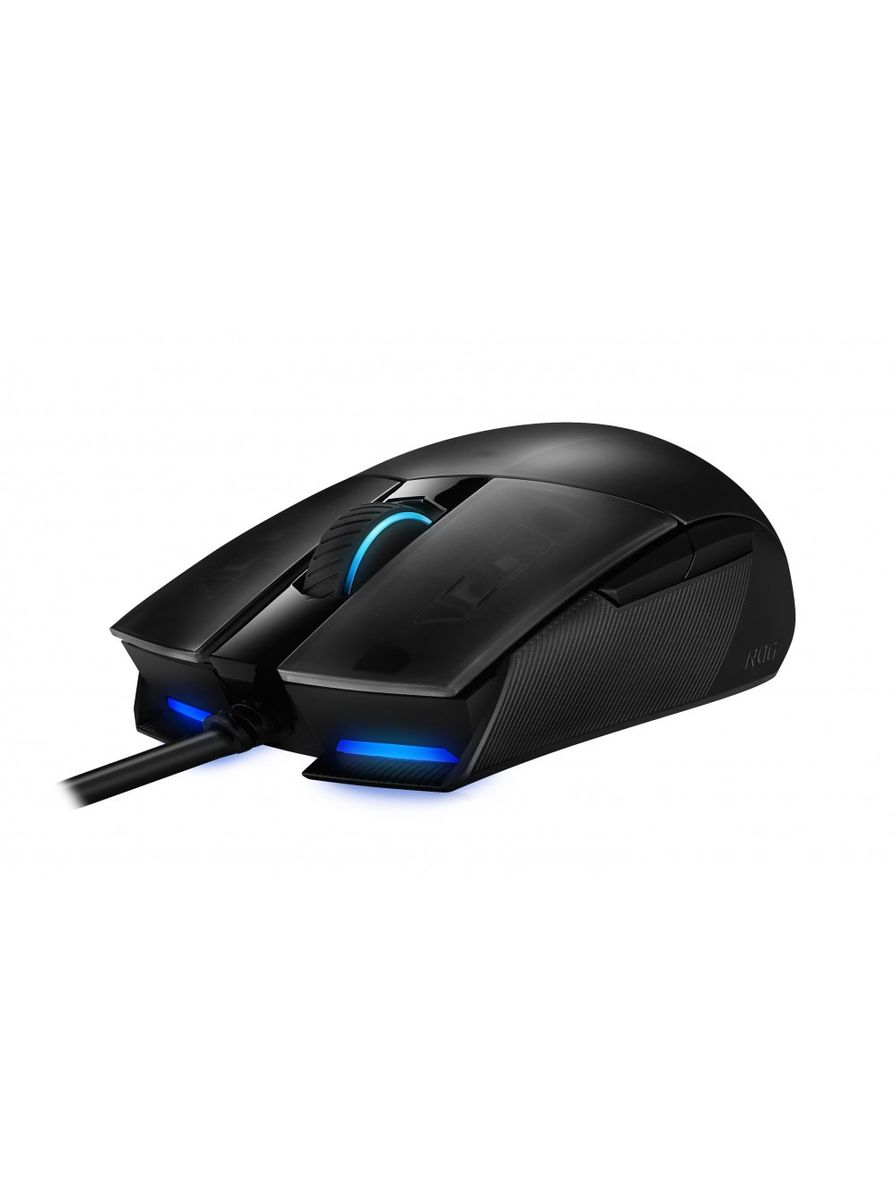 ASUS ROG Strix Impact II Maus Kabelgebunden USB Typ-A Optisch 6200 DPI RGB 5 programmierbare Tasten Beidhändig Ambidextrous Gaming Büro