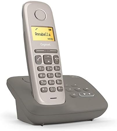 Gigaset AL170A Solo Schnurlostelefon DECT/Gap Anrufbeantworter, Taupe taupe Solo Anrufbeantworter Einzigartig