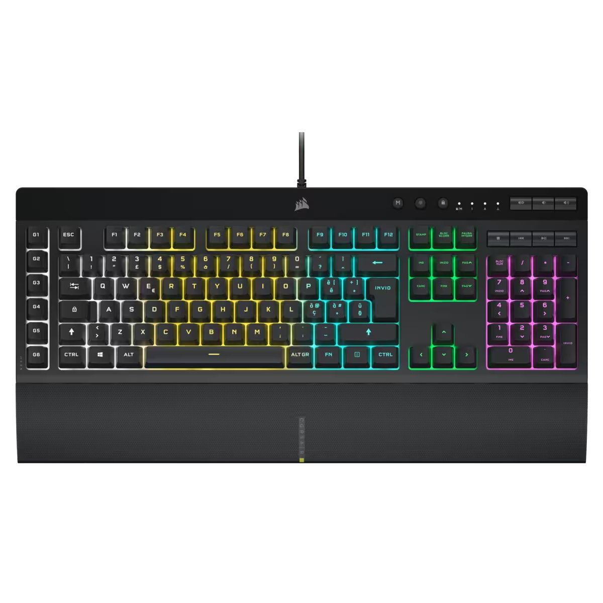 Corsair K55 RGB PRO Tastatur Gaming USB Schwarz - (ITA Layout - QWERTY)